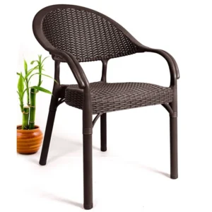 mobiliario-contract-sillon torremolinos apilable polipropileno marron chocolate 1